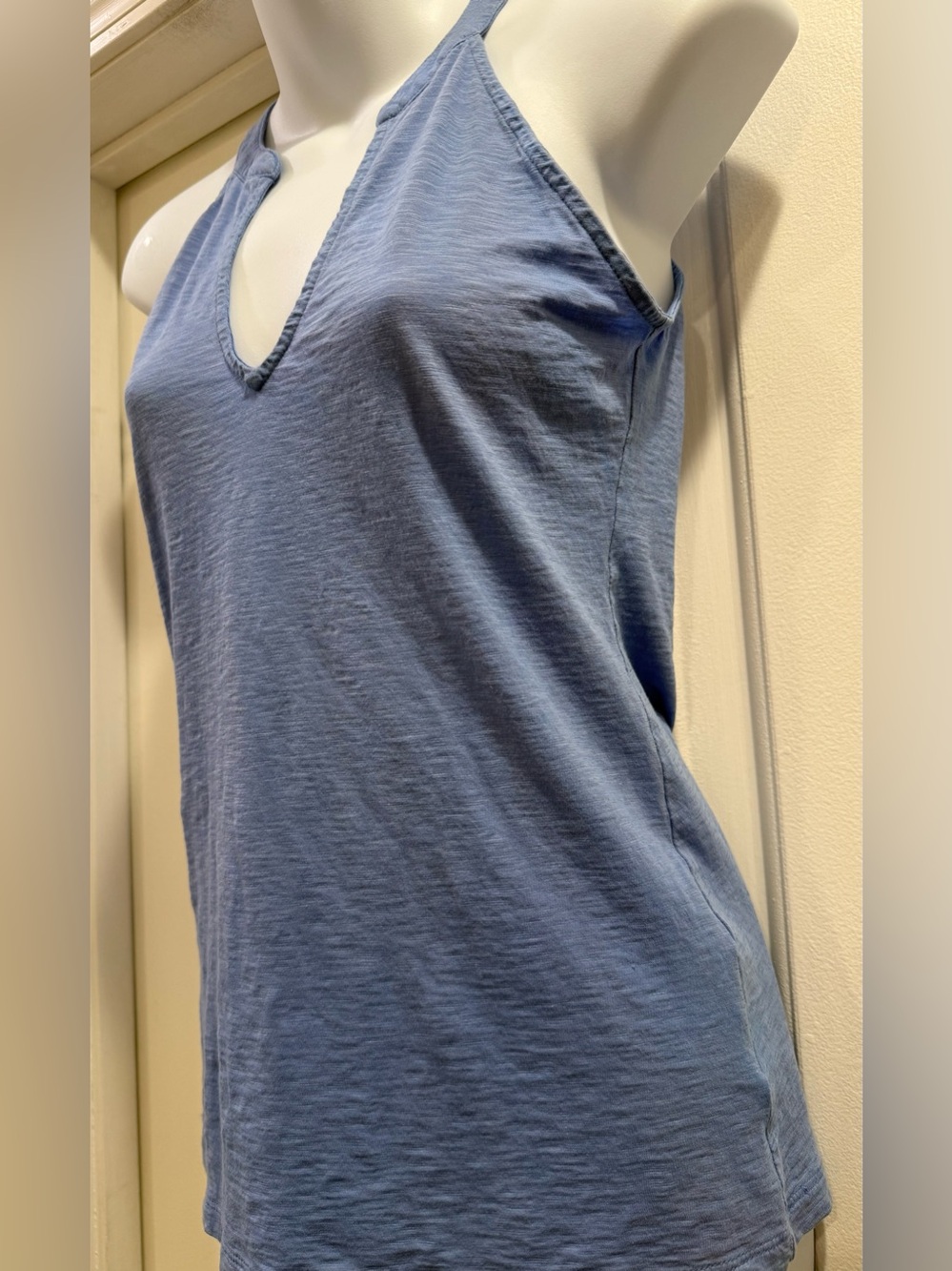 Lilly Pulitzer Blue Arya V-Neck Tank Top Size XS Pima Cotton - Picture 5 of 13